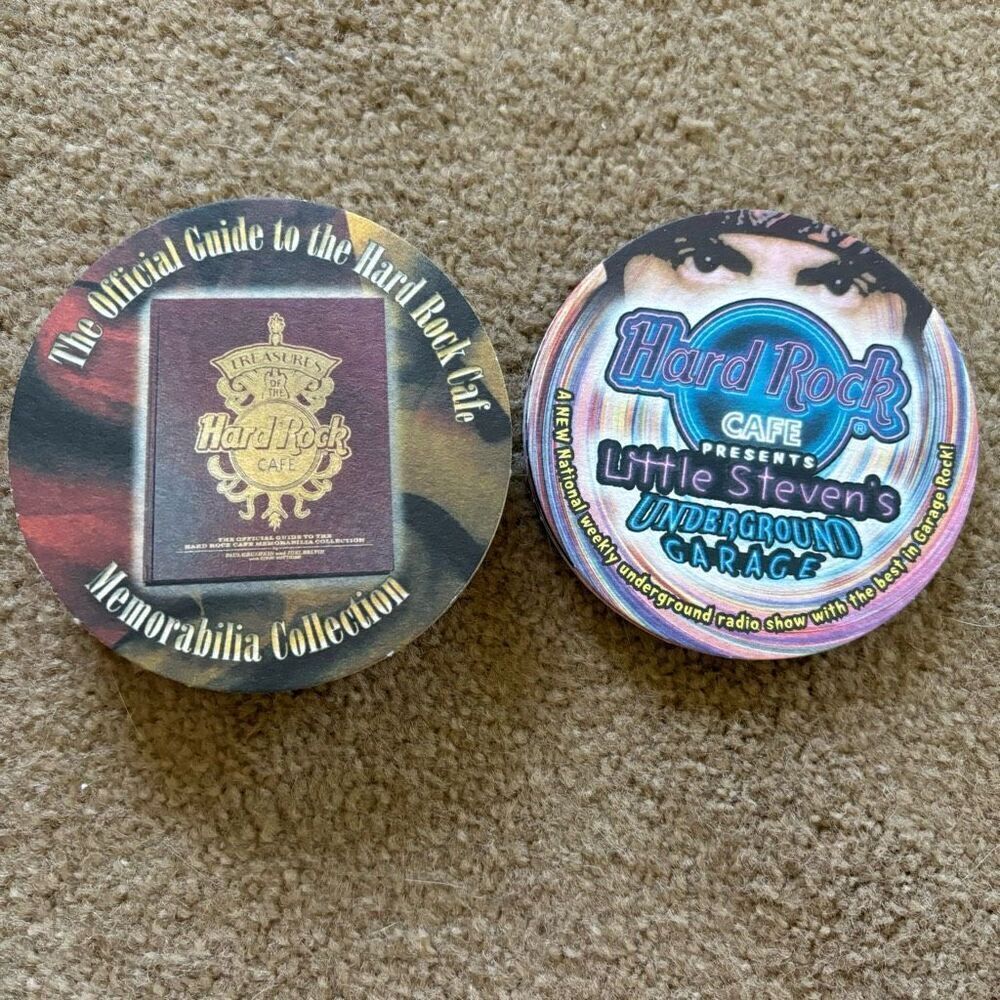 35 Hard Rock Cafe Cardboard Drink Coasters